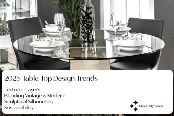Glass Table Top Ideas & Design Trends