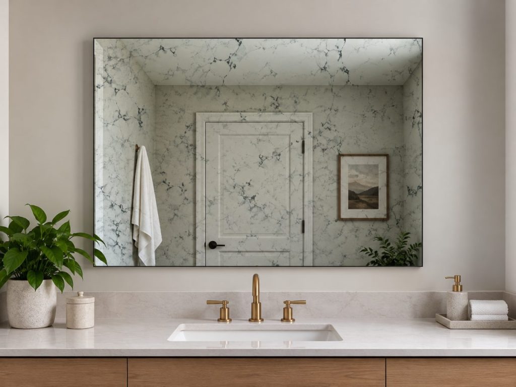 Grey Vein antique mirror finish