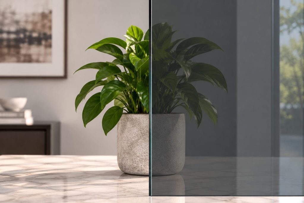 Grey cabinet glass option