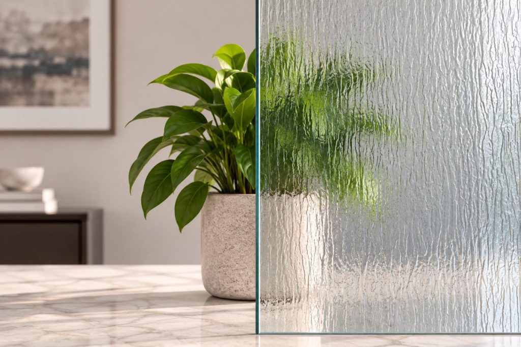 Rain cabinet glass option